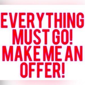 All reasonable offers are welcomed!